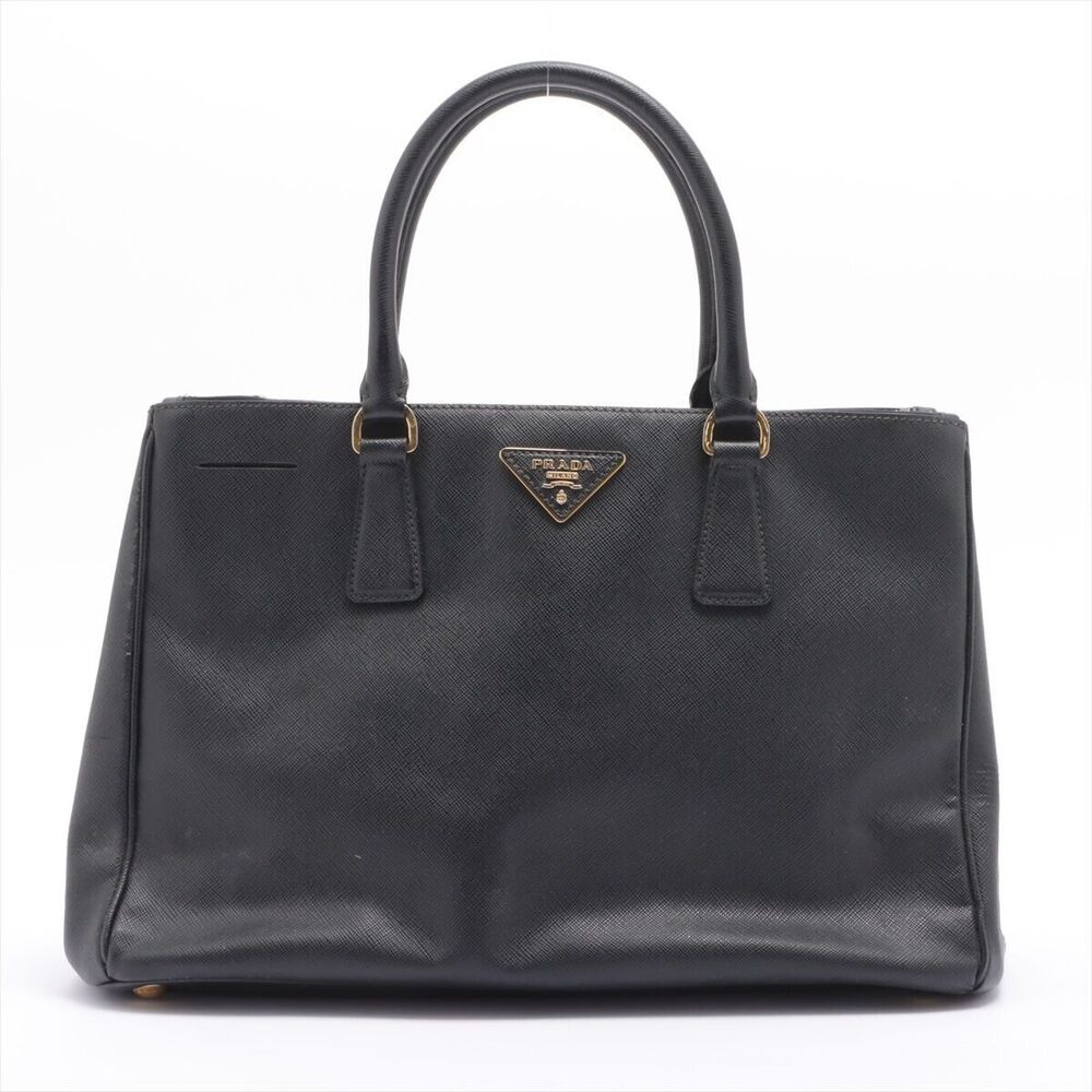 PRADA Saffiano Lux Leather 2way handbag Black BN2274